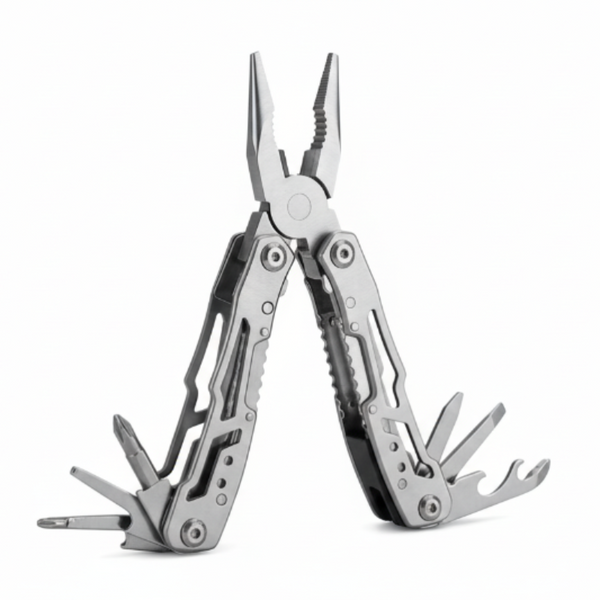ApexGear 15-in-1 Multitool van RVS voor Outdoor en Noodpakket