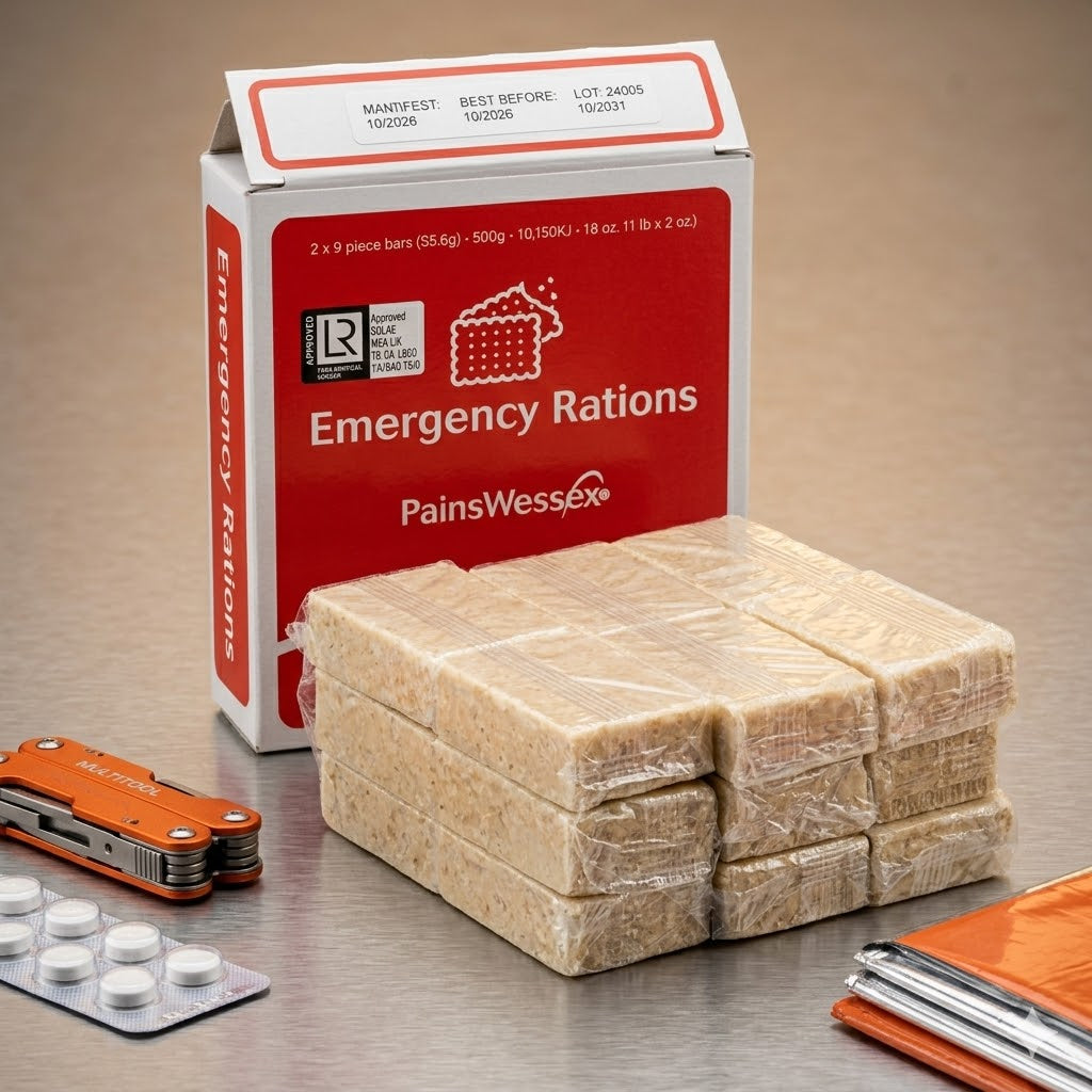 Pains Wessex Survival Rantsoen 500g - 72 Uur Noodvoedsel voor 1 Persoon
