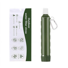 Outdoor Waterfilter Rietje met Karabijnhaak voor Noodpakket